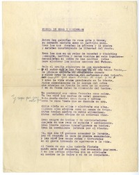 Elegia de humo y tinieblas  [manuscrito] Oscar Castro Z.