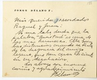 [Carta] [1970] Santiago, Chile [a] Juan Guzmán Cruchaga  [manuscrito] Jorge Délano (Coke).