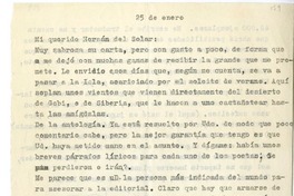[Carta] [1967] enero 25, Rusia [a] Hernán del Solar.  [manuscrito] Joaquín Gutiérrez Mangel.