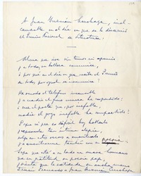 [Alma que vive sin temor...]  [manuscrito] Fernando Durán Villarreal.