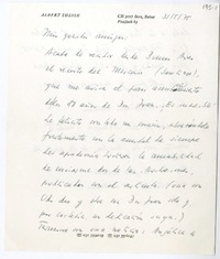[Carta] 1975 mayo 31, Suiza [a] Juan Guzmán Cruchaga  [manuscrito] Albert Theile.