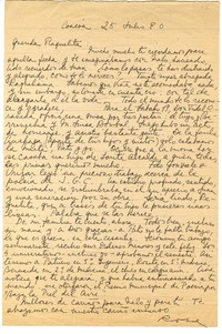 [Carta] 1980 julio 25, Concón, Chile [a] Raquel Tapia Caballero  [manuscrito] Rosa Cruchaga.