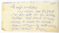[Carta] [1975] Santiago, Chile [a] Fernando Guzmán  [manuscrito] Juan Guzmán Cruchaga.