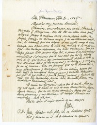 [Carta] 1945 febrero 21, San Francisco, California [a] Consuelo  [manuscrito] Juan Guzmán Cruchaga.