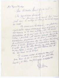 [Carta] 1960 junio 20, San Salvador [a] Consuelo  [manuscrito] Juan Guzmán Cruchaga.