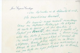 [Carta] 1957 septiembre 16, San Salvador [a] Consuelo  [manuscrito] Juan Guzmán Cruchaga.