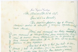 [Carta] 1947 febrero 25, San Francisco, California [a] Consuelo  [manuscrito] Juan Guzmán Cruchaga.