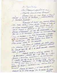 [Carta] 1946 agosto 8, San Francisco, California [a] Consuelo  [manuscrito] Juan Guzmán Cruchaga.