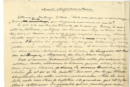 Semblanza  [manuscrito] Pedro Prado.