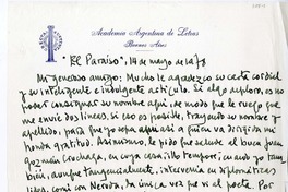 [Carta] 1978 marzo 14, Buenos Aires, Argentina [a] María Carolina Geel  [manuscrito] Manuel Mujica Lainez.