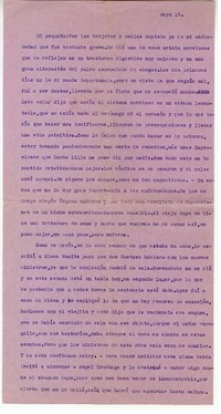 [Carta] [entre 1923 y 1928] mayo 15, Santiago, Chile [a] Juan Guzmán Cruchaga  [manuscrito] Marta Brunet.