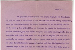 [Carta] [entre 1923 y 1928] mayo 23, Santiago, Chile [a] Juan Guzmán Cruchaga  [manuscrito] Marta Brunet.