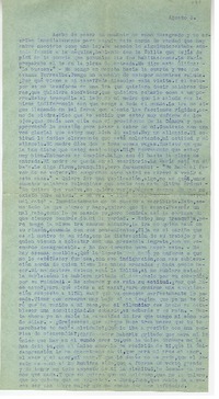 [Carta] [entre 1923 y 1928] agosto 3, Santiago, Chile [a] Juan Guzmán Cruchaga  [manuscrito] Marta Brunet.