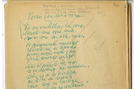 [Versos con una rosa...]  [manuscrito] Juan Guzmán Cruchaga.