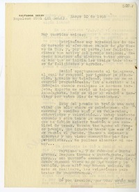 [Carta] 1968 enero 10, Santiago, Chile [a] Juan Guzmán Cruchaga  [manuscrito] Salvador Reyes.