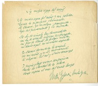 A media agua del sueño  [manuscrito] Juan Guzmán Cruchaga.