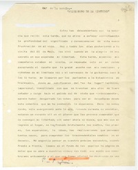 Capítulo de la novela "Prisionero de la libertad"  [manuscrito] Gabriel Egaña.