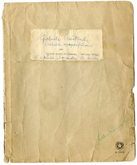 Gabriela Mistral Rebelde magnífica [manuscrito] : Matilde Ladrón de Guevara.