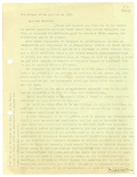[Carta] 1952 octubre 28, Montevideo, [Uruguay] [a la] Querida Matilde  [manuscrito] Hugo Emilio [Pedemonte].
