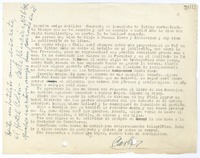 [Carta] 1951, Argentina [a] Querida amiga Matilde  [manuscrito] Carlos [Sabat].