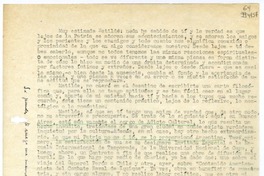 [Carta] 1953, Buenos Aires, Argentina [a] Muy estimada Matilde  [manuscrito] Gladys Thein.