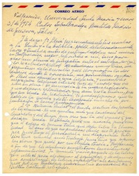 [Carta] 1954 enero 31, Valparaíso [a] Matilde Ladrón de Guevara  [manuscrito] Carlos [Sabat Ercasty].