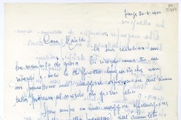 [Carta] 1954 marzo 24, Firenze, [Italia] [a] Cara Matilde  [manuscrito] Una amiga.