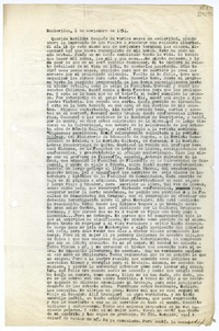 [Carta] 1954 noviembre 1, Montevideo [a] Querida Matilde  [manuscrito] Carlos [Sabat].