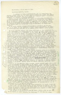 [Carta] 1955 mayo 29, Montevideo [a] Gratísima Matilde  [manuscrito] [Hugo Emilio Pedemonte].