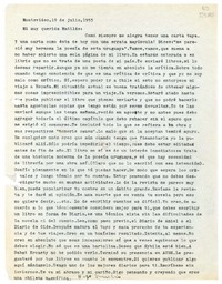 [Carta] 1955 julio 19, Montevideo [a] Mi muy querida Matilde  [manuscrito] Hugo Emilio [Pedemonte].