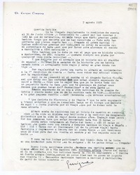 [Carta] 1956 agosto 7, [Italia] [a] Querida Matilde  [manuscrito] Enrique Company.
