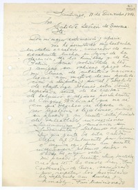 [Carta] 1956 diciembre 11, Santiago [a] Matilde Ladrón de Guevara  [manuscrito] Manlio Bustos Q.