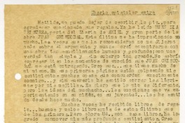[Carta] [1957], Olmué, Chile [a] Matilde  [manuscrito] Miguel E. Miguens.