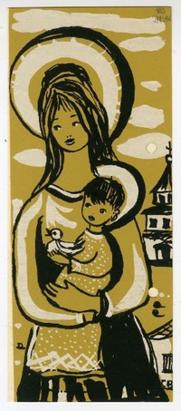 [Tarjeta] [1957],[ Santiago] [a] Matilde [Ladrón de Guevara]  [manuscrito] Radomiro Tomic y Olaya.