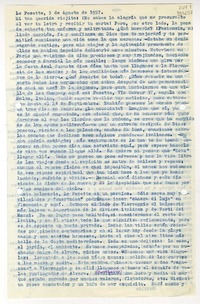 [Carta] 1957 agosto 5, Le Focette, [Italia] [a] Mi tan querida viejita  [manuscrito] Matilde [Ladrón de Guevara].