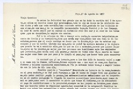 [Carta] 1957 agosto 17, Santiago [a] Vieja querida  [manuscrito] M. Teresa [Pietsch de Carter].