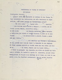 [Carta] [1998] [Santiago,Chile] [a] Coronel  [manuscrito] [Matilde Ladrón de Guevara].