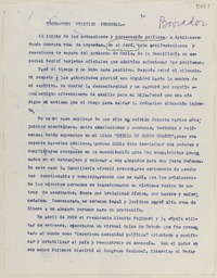 Testamento político personal  [manuscrito] Matilde Ladrón de Guevara.