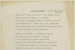 [Poemas]  [manuscrito] Matilde Ladrón de Guevara.
