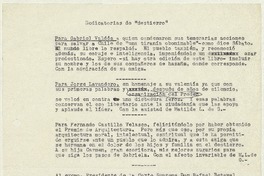 [Dedicatorias] [1983] Santiago, Chile  [manuscrito] Matilde Ladrón de Guevara.