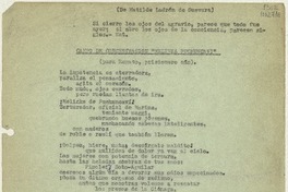 Campo de concentración Melinka Puchuncavi  [manuscrito] Matilde Ladrón de Guevara.