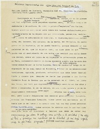 Palabras improvisadas  [manuscrito] Matilde Ladrón de Guevara.