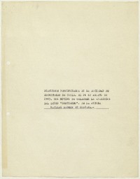 [Destierro]  [manuscrito]