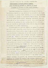 [Carta] [1995], Santiago [a] Ministro de Justicia  [manuscrito] Matilde Ladrón de Guevara.