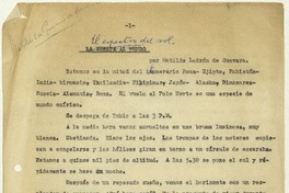 El espectro del sol  [manuscrito] Matilde Ladrón de Guevara.