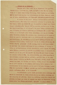 ¿Vuelos de la libertad?  [manuscrito] Matilde Ladrón de Guevara.