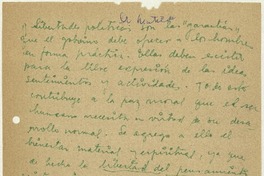 [Libertades]  [manuscrito] Matilde Ladrón de Guevara.