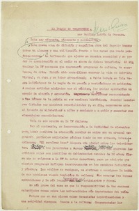 La imagen en televisión  [manuscrito] Matilde Ladrón de Guevara.