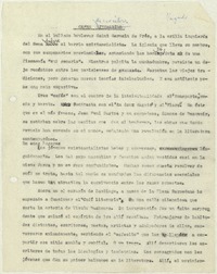 Cafés de escritores  [manuscrito] Matilde Ladrón de Guevara.