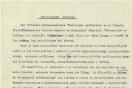 Actualidades morbosas  [manuscrito] Matilde Ladrón de Guevara.